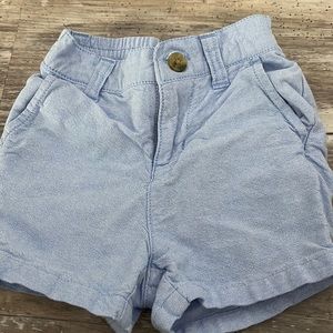 Janie and Jack light blue linen shorts